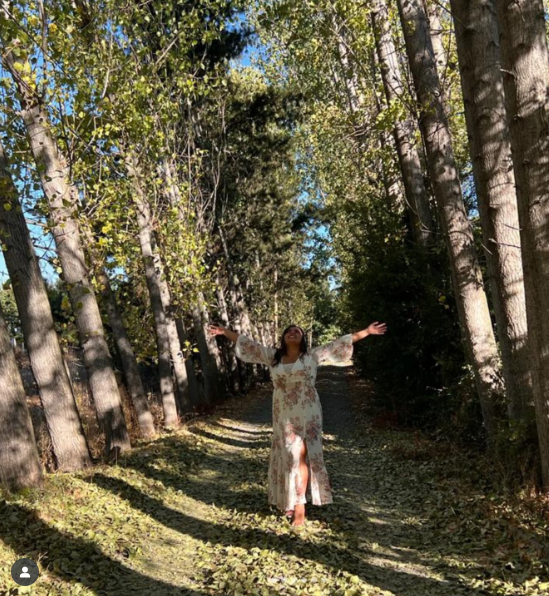 Nathalia en la naturaleza